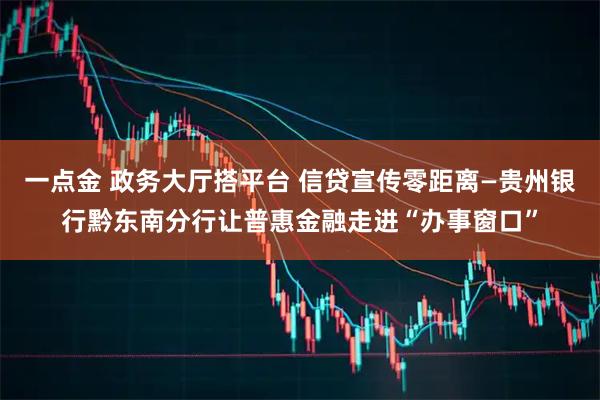 一点金 政务大厅搭平台 信贷宣传零距离—贵州银行黔东南分行让普惠金融走进“办事窗口”